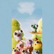 1 件全新创意挤压缓解压力的坐立不安娃娃凸眼小人偶。实际颜色可能与图片不同，随机发货。 - 彩色 - 查看 11