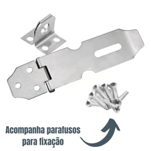 Hinge Latch Door Gate Lock Padlock Drawer Cabinet Hasp Stainless Steel Designed To Be Used On Cabinet Doors, Drawers - Bạc - Xem 2