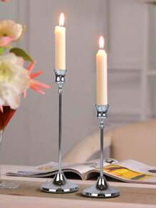 2 piezas Decoración de centro de mesa de candelabros del Día de Navidad, adecuados para decoración de escritorio de oficina, cena a la luz de las velas, ambiente de la habitación, suministros para fiestas navideñas - Multicolor - Ver 11