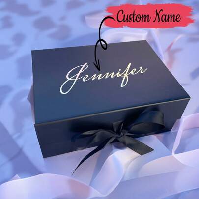 Personalized Gift Box With Lids Magnetic Custom Christmas Gift Box With Lid And Ribbon For Presents, Thank You Groom Gift Box, Wedding Gift Box, Bridesmaid Gift Box, Self Care Gift Box, For Christmas, Mother's Day Workers, Kids For Anniversaries, For Valentine's Day Mother's Day Birthdays Children's Day Father's Day, For Graduation, For Weddings, For Housewarming School, Home, Office,Multi-Functional,Durable,Ornamental,Reusable,Exquisite,Stylish,High-Quality,Colorful,Modern,Custom,Personalized,Unique,Ideal Gifts For Him,Ideal Gifts For Her,Boyfriend,Dad,Girlfriend,Mom,Family,Friends,Tea Room,Home,Garden,Office,For Anniversaries,For Valentine's Day,For Mother's Day,For Birthdays,For Father's Day,For Graduation,For Weddings,For Housewarming