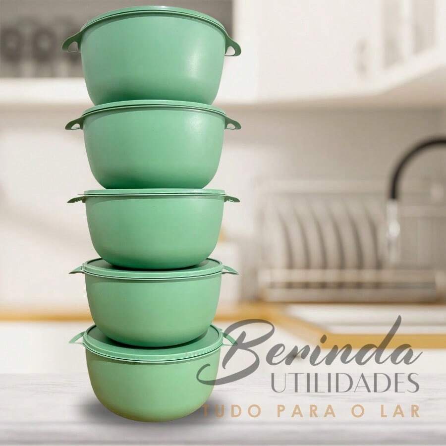 Airtight Jars For Food Round 5 Jar 2.800ml - Olive Green - View 1