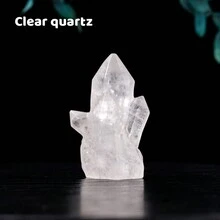 1 件装天然水晶簇点装饰和魔杖水晶塔用于疗愈家居装饰礼物 - 水晶柱晶簇 - 查看 12
