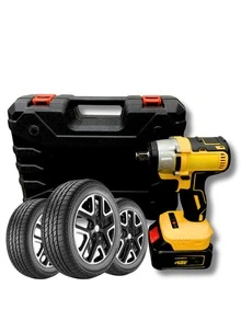 Practicality In The Impact Wrench Screwdriver With Two Lithium Batteries - Màu vàng - Xem 5