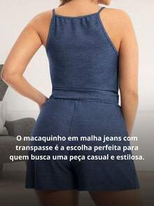 Women Jumpsuits - 藏蓝色 - 查看 5