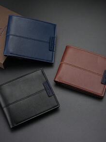 Portafoglio da uomo  nera di moda CarrKen - stile retrò, con più slot per carte, portamonete e slot per carta bancaria, regalo perfetto per il Capodanno cinese, San Valentino, vacanze primaverili/estive