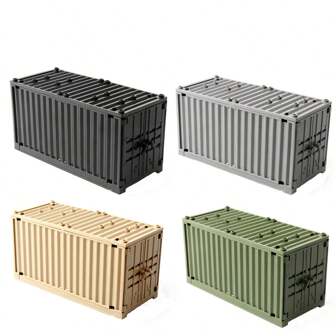 1PC Military Series Container Building Block Model Storage Box Matching Small Particle Building Block Assembly Toys