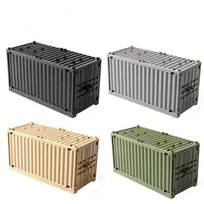 1PC军事系列容器积木模型收纳盒配套小颗粒积木拼装玩具