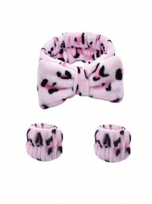 Bộ 3 Băng đô rửa mặt, Băng đô nơ, Vòng đeo tay, Băng đô rửa mặt, Băng đô & Vòng đeo tay, Băng đô mặt bông màu trơn, Băng đô vải nhung, Băng đô đàn hồi tập yoga Trang trí phòng tắm gia đình Mùa hè - Nhiều màu - Xem 14