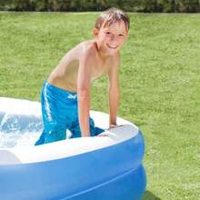 VG Plus Rectangular Inflatable Pool 100 Liters 120 Cm With Pump And Liner Vg+ - 藍色 - 查看 2