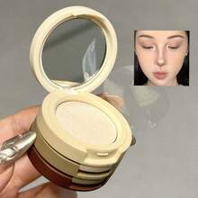 HERORANGE Bang Bang 三色彩妆珍珠哑光高光泽中等提亮自然侧影鼻影化妆粉 - 01 - 查看 6