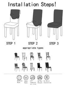 1pc Velvet Eames Chair Cover, Home Bedroom Living Room Dining Room Decor, Dust-Proof And Dirt-Resistant Eames Chair Slipcover - Grey - View 5