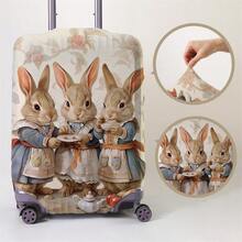 动物图案行李箱盖 18-32 英寸灵活行李箱盖，适用于 18-32 英寸行李箱盖防刮保护器行李箱保护器行李箱盖保护罩防尘罩行李箱防尘罩旅行配件