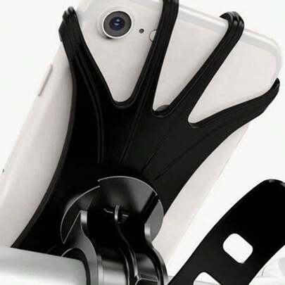 1pc Set (1pc Strap + 1pc Holder), 1pc, 360° Bike Phone Holder/(1pc Random Color Strap), 3pcs Strap, Suitable For 4.0-6.1 Inch Phones, Rotatable Silicone Bicycle Phone Holder - Bike Phone Holder With Adjustable Strap, Cycling Camera/Flashlight Reinforced Portable Strap, Multipurpose Motorcycle Silicone Holder, Phone Navigation Bracket, Grey/Black, Back To School/Birthday/Easter Gift, Sports/Fitness/Gym Accessories, Outdoor, Cycling, Home Bike Accessories