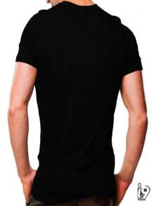 Engineer Geek Printed Shirt Lightweight Soft Men's 100% Cotton T-Shirt - 黑色 - 查看 3
