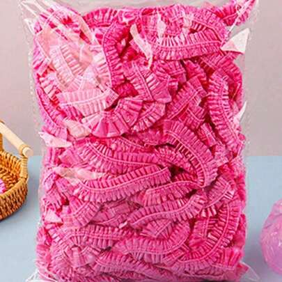 Toucas de Banho Descartáveis (500/300/100 unidades), Toucas de Cabelo de Plástico Transparente, Toucas de Banho Impermeáveis Femininas, Acessórios Essenciais para Viagens e Hotéis, Produtos para Hidratação Profunda dos Cabelos, Reutilizáveis, Tamanho Grande, Toucas de Cabelo Elásticas, Adequadas para Casa, Hotéis, Spas e Salões de Beleza, Capa de Cabelo Elástica e Impermeável para Uso Doméstico, Produtos para Coloração e Tratamento Capilar com Óleos, Acessórios para Banho