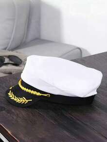 HongLuan 1 件纯色涤纶水手帽，海军帽，适合派对、海军日、单身派对、成人派对、游轮、舞会、酒吧、聚会、游行、休闲旅行和音乐节，适合女性 - 黑色 - 查看 3