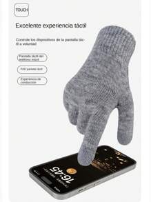 3pcs Set: Knitted Hat, Scarf, And Gloves, Warm Double-Layer Thermal Lined, Knit Beanie Cap For Women, Autumn/Winter