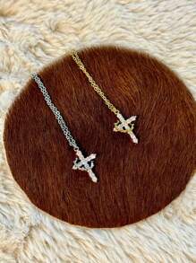 Tsnamer 1 件基督教皇冠吊坠项链，适合女士日常佩戴和送礼 - 适合所有季节，是圣诞节情人节、妈妈、母亲、母亲节、礼物的理想选择