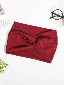 1/3/4 chiếc Băng đô thun trơn siêu rộng cho nữ, thoải mái khi khiêu vũ, tập yoga, chạy bộ - Nhiều màu - Xem 24
