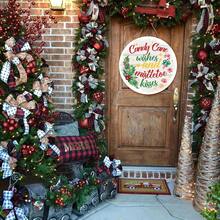 圣诞节木质标牌，新年快乐木匾，彩色圣诞快乐冬季假期主题挂门墙艺术用品，适用于家庭窗户装饰 - 彩色 - 查看 8