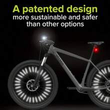 12PCS Bicycle Spoke Reflective Stickers, Warning Tapes, DIY Mountain Bike Reflective Kit - Multicolor - View 4