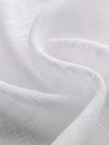 1 chiếc rèm cửa sổ phong cách Mỹ hiện đại bằng polyester mềm mại đơn giản, rèm cửa ngắn có túi đựng thanh treo dùng để trang trí nhà cửa, rèm cửa phòng tắm, nhà bếp, phòng khách, vách ngăn tủ, xử lý cửa sổ cơ bản - trắng - Xem 7
