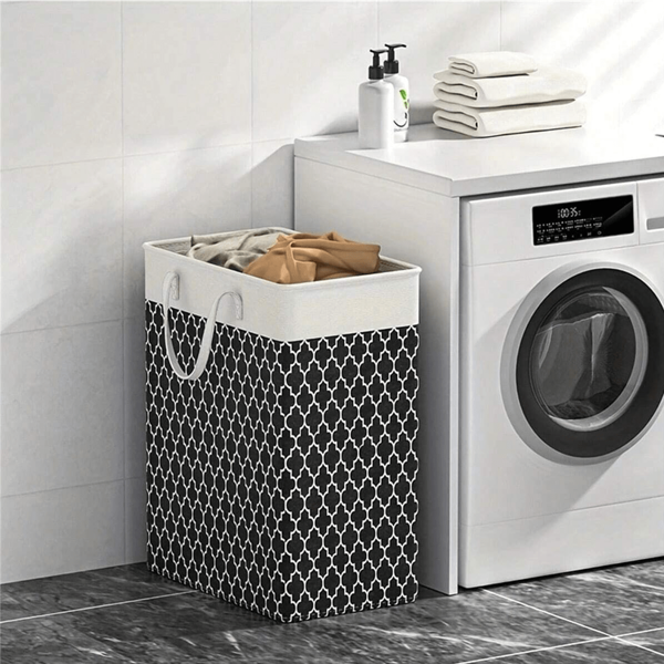 1 PIEZA Cesta de lavandería con capacidad grande, impermeable, de tela, simple, para guardar ropa y artículos varios, plegable, cesta de lavandería, organizador de baño, cesta, cesta de almacenamiento, cesta de lavandería plegable
