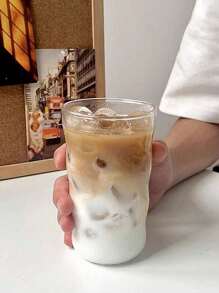 1 cốc thủy tinh thiết kế hình đám mây dung tích 350/450ml, thủy tinh borosilicate sáng tạo có khả năng chịu nhiệt độ cao, đơn giản và thanh lịch, thích hợp đựng đồ uống Americano và cà phê (không có ống hút). Rất thích hợp để sử dụng hàng ngày, giờ uống cà phê và trà, trang trí nhà cửa, tụ họp xã hội, tặng quà, đạo cụ chụp ảnh, nhà hàng hoặc quán cà phê, v.v. - Trong sáng - Xem 8