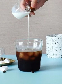 1 cốc thủy tinh thiết kế hình đám mây dung tích 350/450ml, thủy tinh borosilicate sáng tạo có khả năng chịu nhiệt độ cao, đơn giản và thanh lịch, thích hợp đựng đồ uống Americano và cà phê (không có ống hút). Rất thích hợp để sử dụng hàng ngày, giờ uống cà phê và trà, trang trí nhà cửa, tụ họp xã hội, tặng quà, đạo cụ chụp ảnh, nhà hàng hoặc quán cà phê, v.v. - Trong sáng - Xem 6