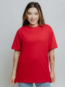 Kit 5 T-Shirts T-Shirt Women's Plain Basic Simple Shirt Women's Casual Blouse Short Sleeve Round Neck Modern - 查看 2
