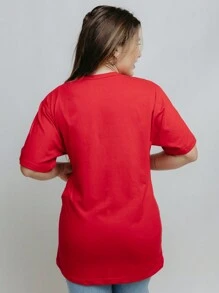 Kit 5 T-Shirts T-Shirt Women's Plain Basic Simple Shirt Women's Casual Blouse Short Sleeve Round Neck Modern - 查看 3