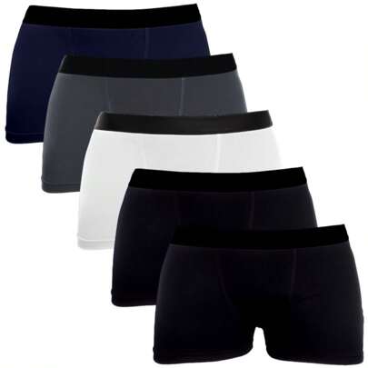 Kit 5 Cuecas Boxer Masculino Algodão Premium Adulto Masculina Muito Confortável