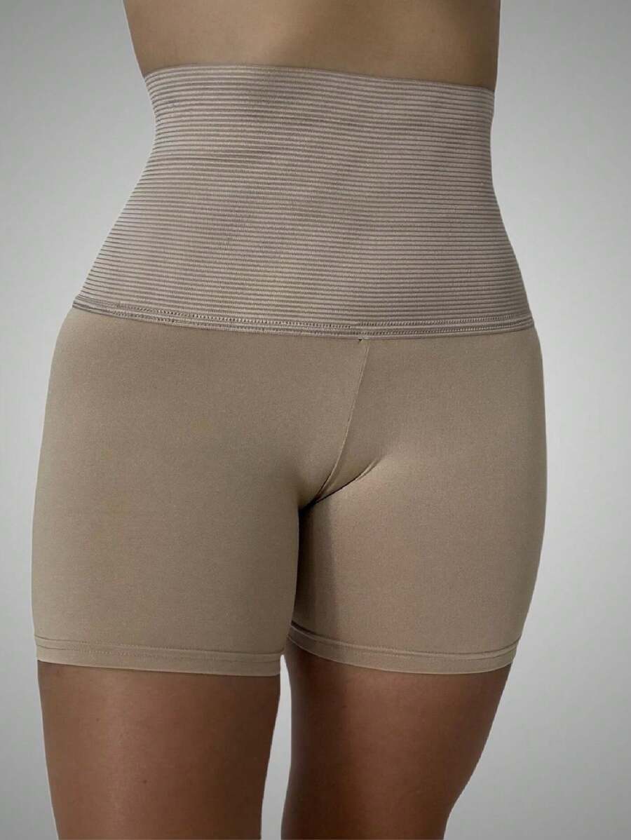 Andreia High Waisted Compression Shorts Petticoat Shapewear - 米色 - 查看 1