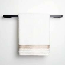 Giant Bath Towel Set 5 Pieces 100% Cotton Great Absorption Berlin - 灰色和白色 - 查看 5