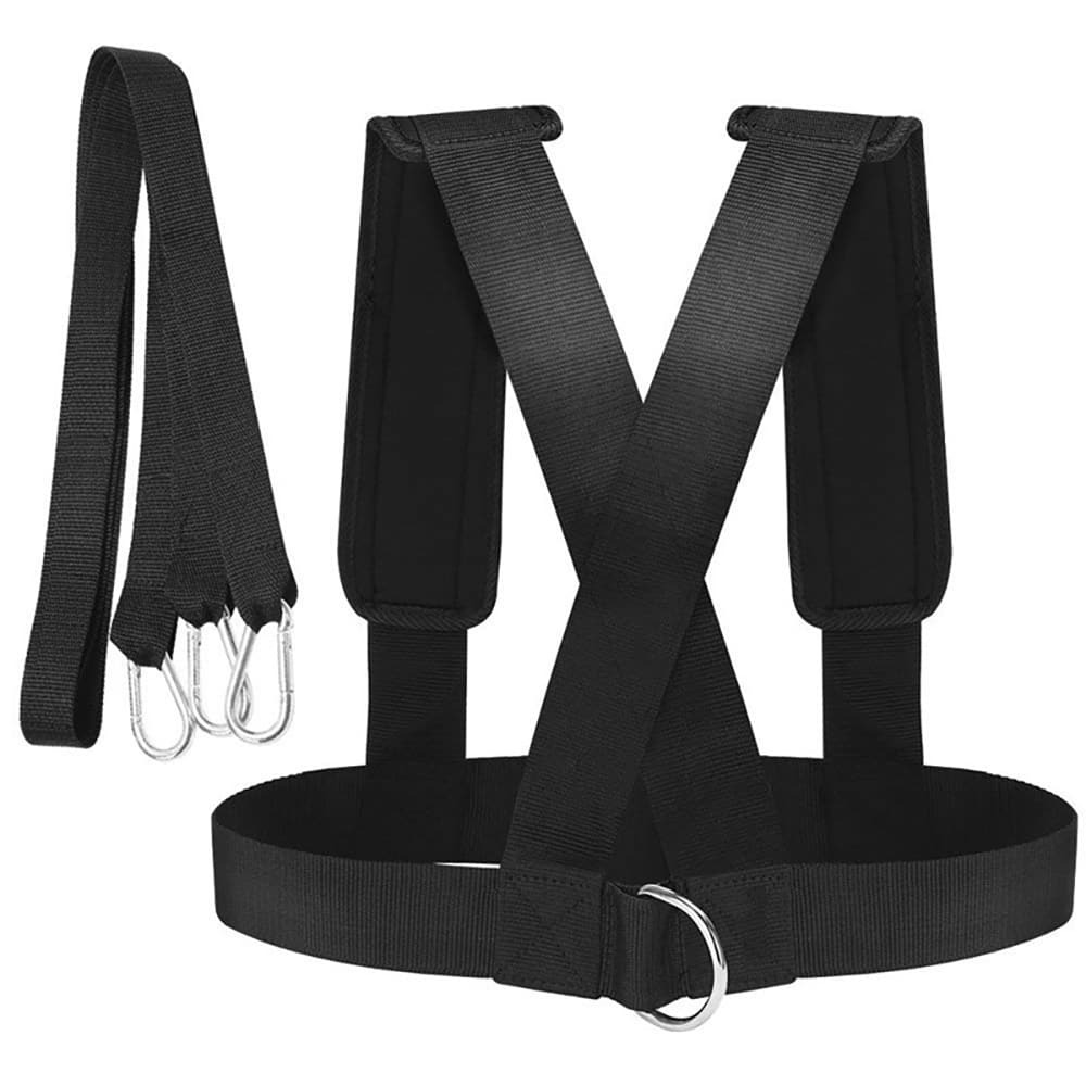 Weighted Vest, Fitness Resistance Training Sled Pull Strap, Speed