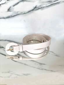 VEGAS Premium High Quality Women's Belts 3-4-5 Kit With Nickel Buckle In Minimalist Synthetic Leather 3274 - 套件 3 件 - 查看 5