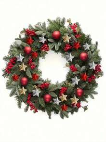 6 đồ trang trí Giáng sinh hình ngôi sao lấp lánh treo tường - Nhiều màu - Xem 2