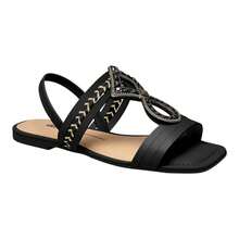 Dakota Women's Flat Sandal Y7952 Black - 黑色 - 查看 1