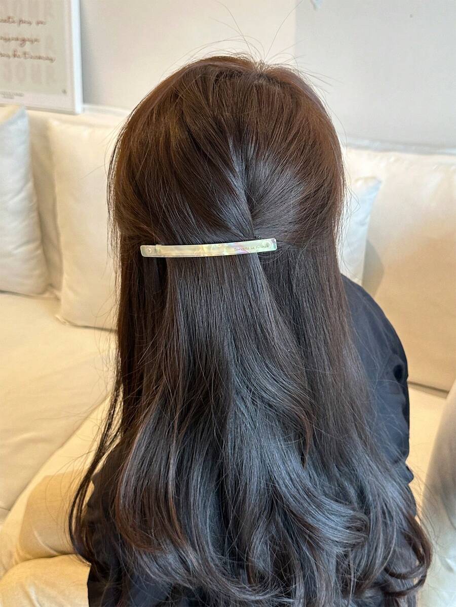 Kẹp tóc co giãn mỏng kiểu Hàn Quốc dành cho nữ, kẹp tóc thanh lịch, kiểu tóc mái, phụ kiện tóc - Nhiều màu - Xem 1