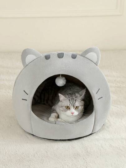 1 قطعة سرير قطة جديد ناعم وجميل، بيت قطة مريح، سلة نوم للقطة قابلة للتهوية، مناسبة للقطط الصغيرة والمتوسطة والكبيرة للاستخدام طوال العام