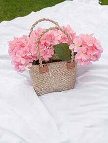 1 件/3 件仿真绣球花枝家居客厅玄关户外婚礼生日派对装饰拍摄道具 - 彩色 - 查看 2