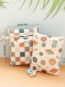 2PCS Waterproof Handheld Storage Bag, Swimming Bag For Separating Wet And Dry, Sandproof And Dustproof Beach Storage Pouch, Thanksgiving Day Gift Baby Shower Family Decorations Gifts - Multicolor - View 7