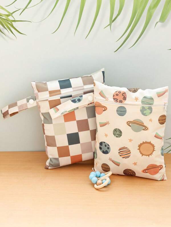 2PCS Waterproof Handheld Storage Bag, Swimming Bag For Separating Wet And Dry, Sandproof And Dustproof Beach Storage Pouch, Thanksgiving Day Gift Baby Shower Family Decorations Gifts