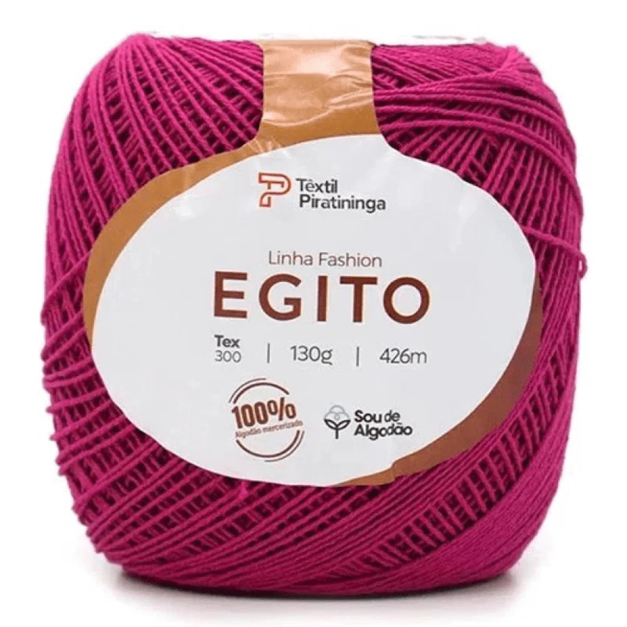 Linha Fashion Egito Têxtil Piratininga Fio 100% Algodão tipo Anne crochê - Pink - Visão 1