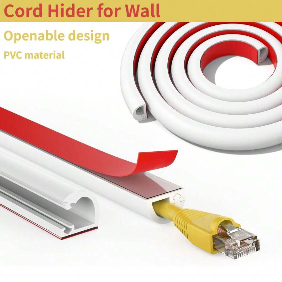 1Pc 78.74in Side Opening One Cord Hider For Wall Mount Tv,Extension