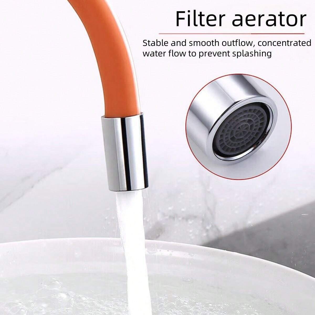 1pc Faucet Extension Hose Accessory, Bathroom Water Tap Extender Splash