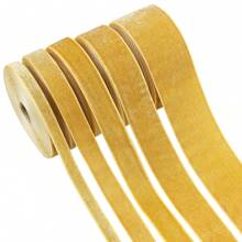 5 码/批圣诞丝带红色、绿色、黄色、亮丽新年天鹅绒丝带（无弹性）花环、礼品、包装、花圈、蝴蝶结