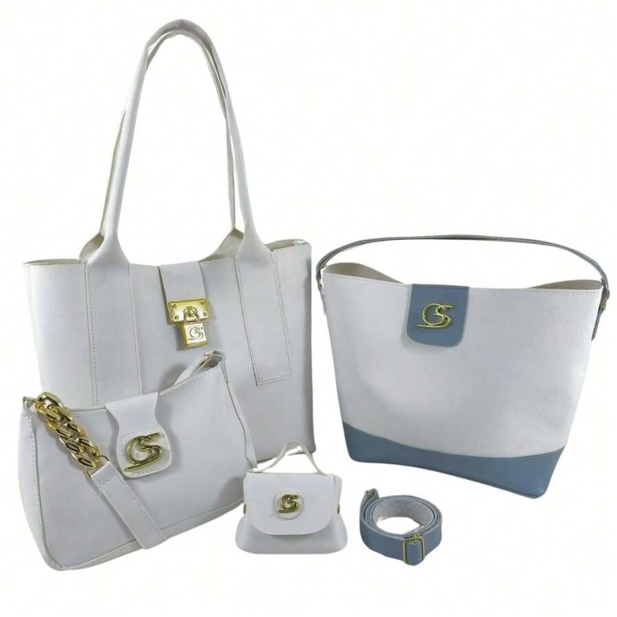 Gaby Show Adult Kit 4 Women's Pieces - Xanh và trắng - Xem 1