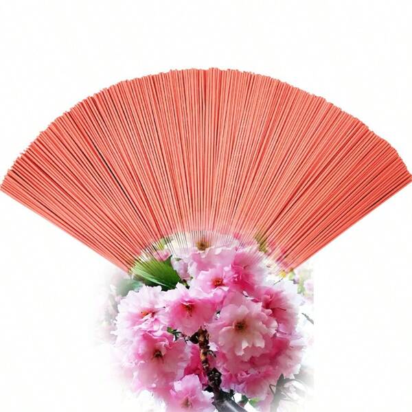 32cm/12.6inch Extra Long Handmade Bamboo Stick Cherry Blossom Incense Sticks, About 63pcs/Pack, Available In 1Pack Or 3Packs, Suitable For Home Air Purification And Long-Lasting Fragrance, Popular Among Women