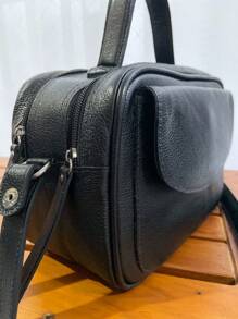 Bolsa de Couro legítimo 100% couro baú bolsal feminina